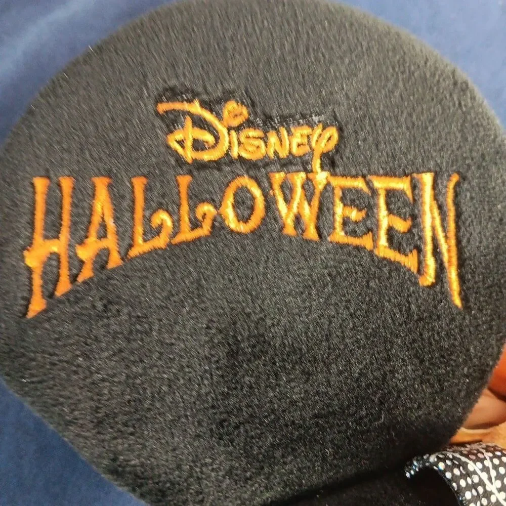 Tokyo Disney Resort Halloween Minnie Mouse Headband Witch Hat Orange Bow Purple